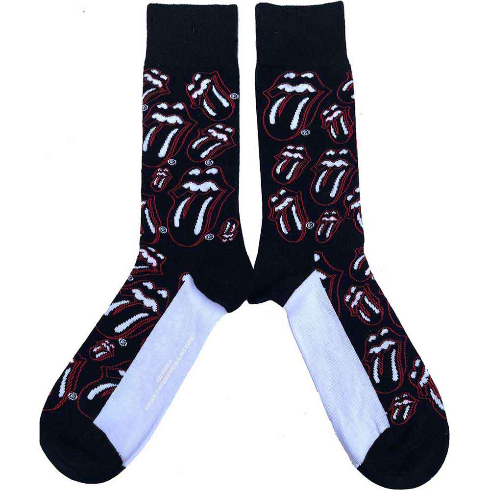 THE ROLLING STONES Unisex Ankle Socks, Outline Tongues