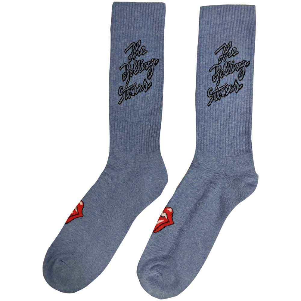 THE ROLLING STONES Unisex Ankle Socks, Script Logo