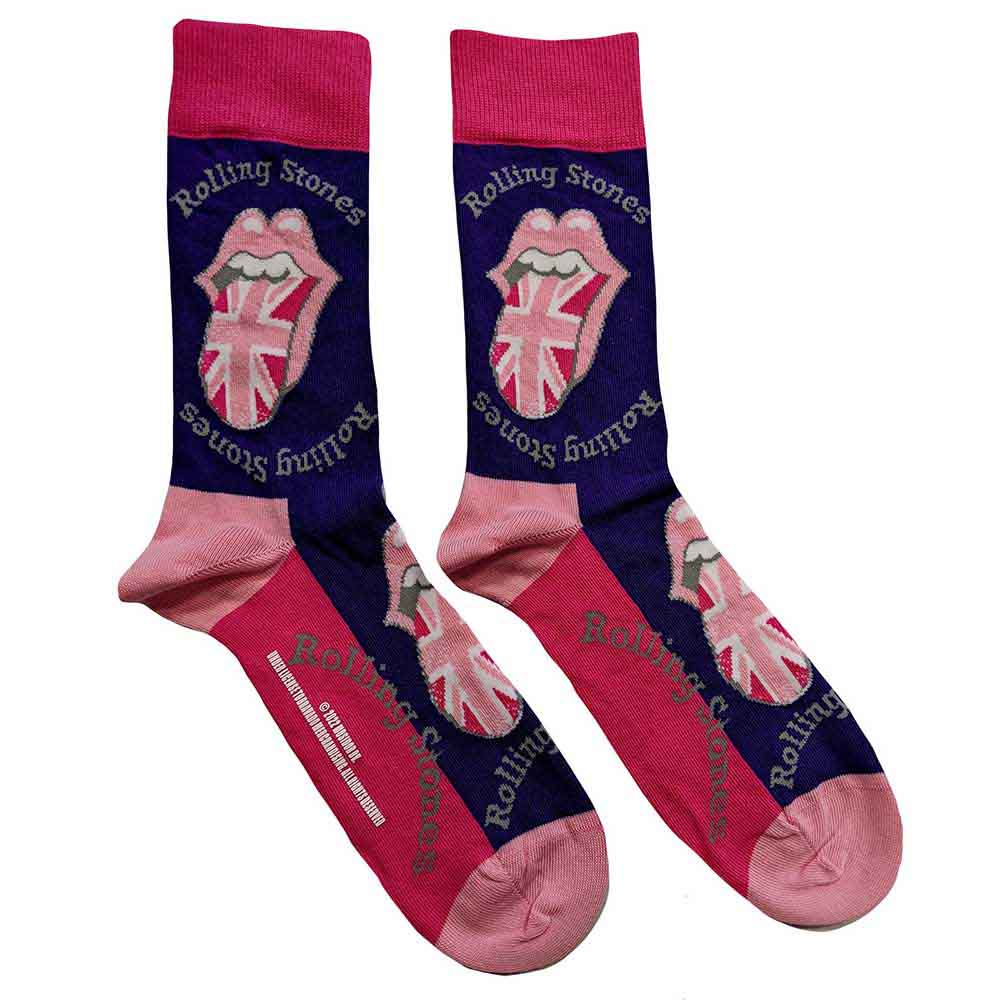 THE ROLLING STONES Unisex Ankle Socks, Uk Tongue