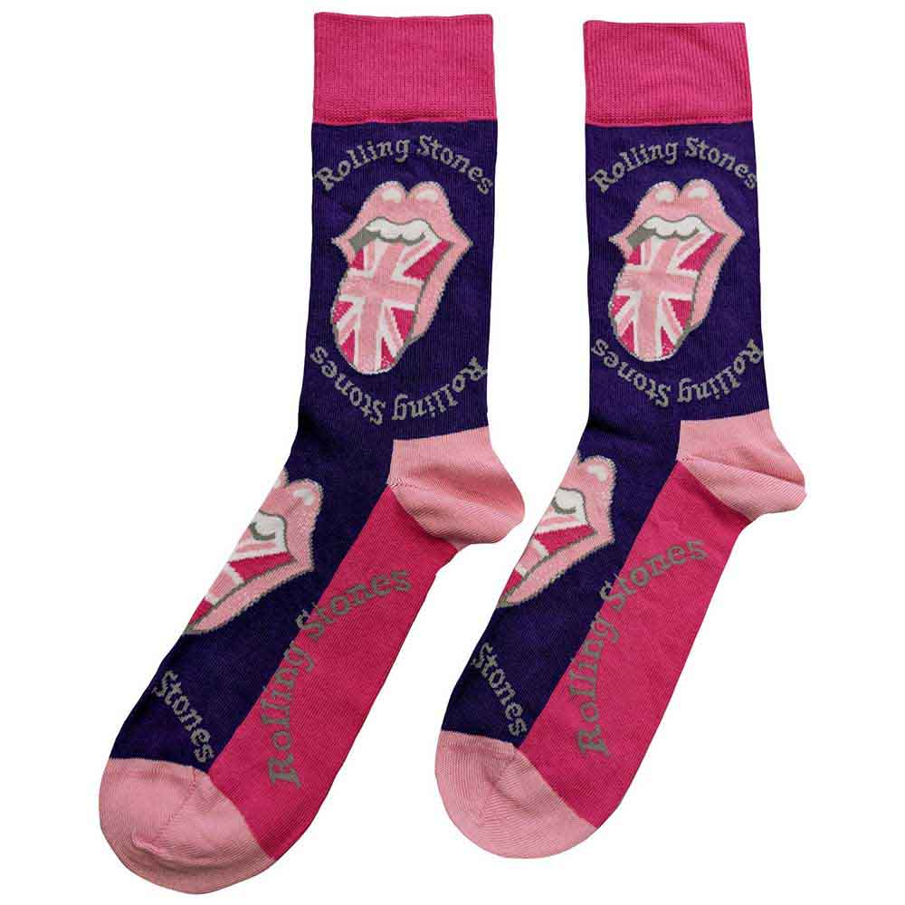 THE ROLLING STONES Unisex Ankle Socks, Uk Tongue