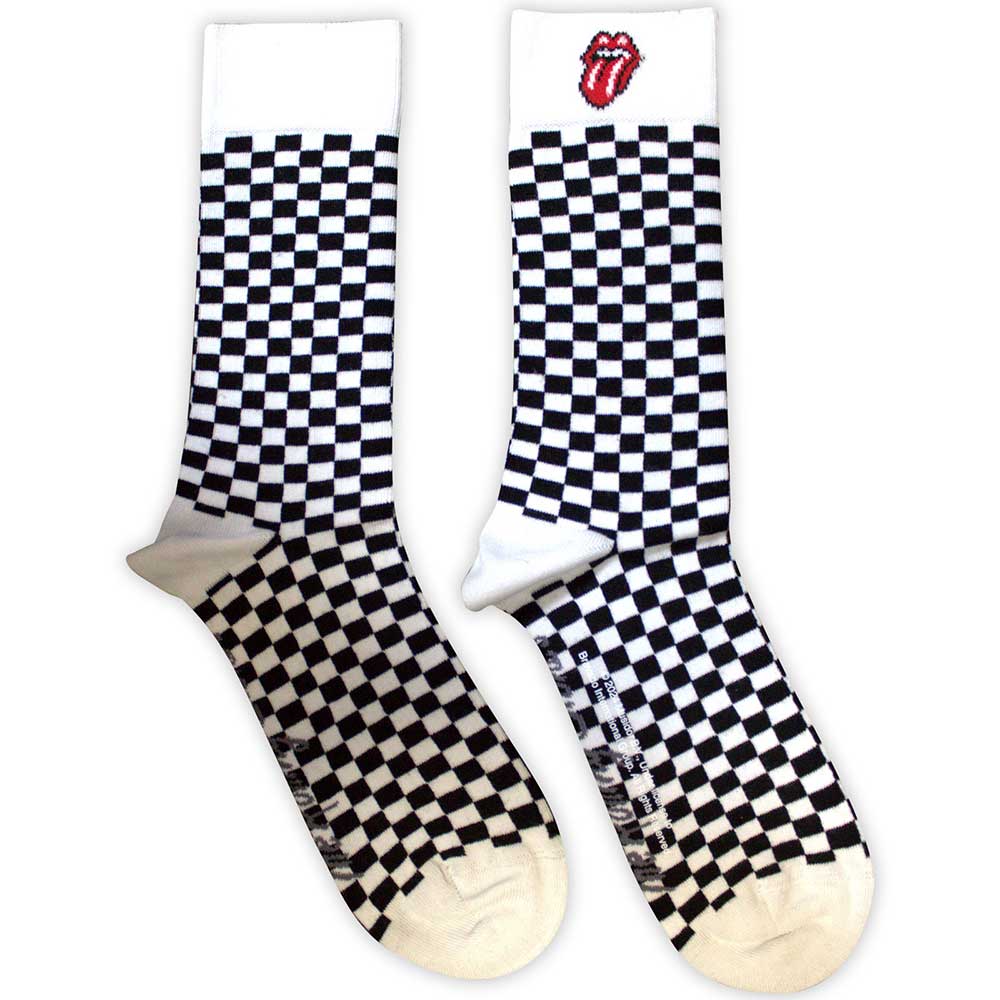 THE ROLLING STONES Unisex Ankle Socks, Check