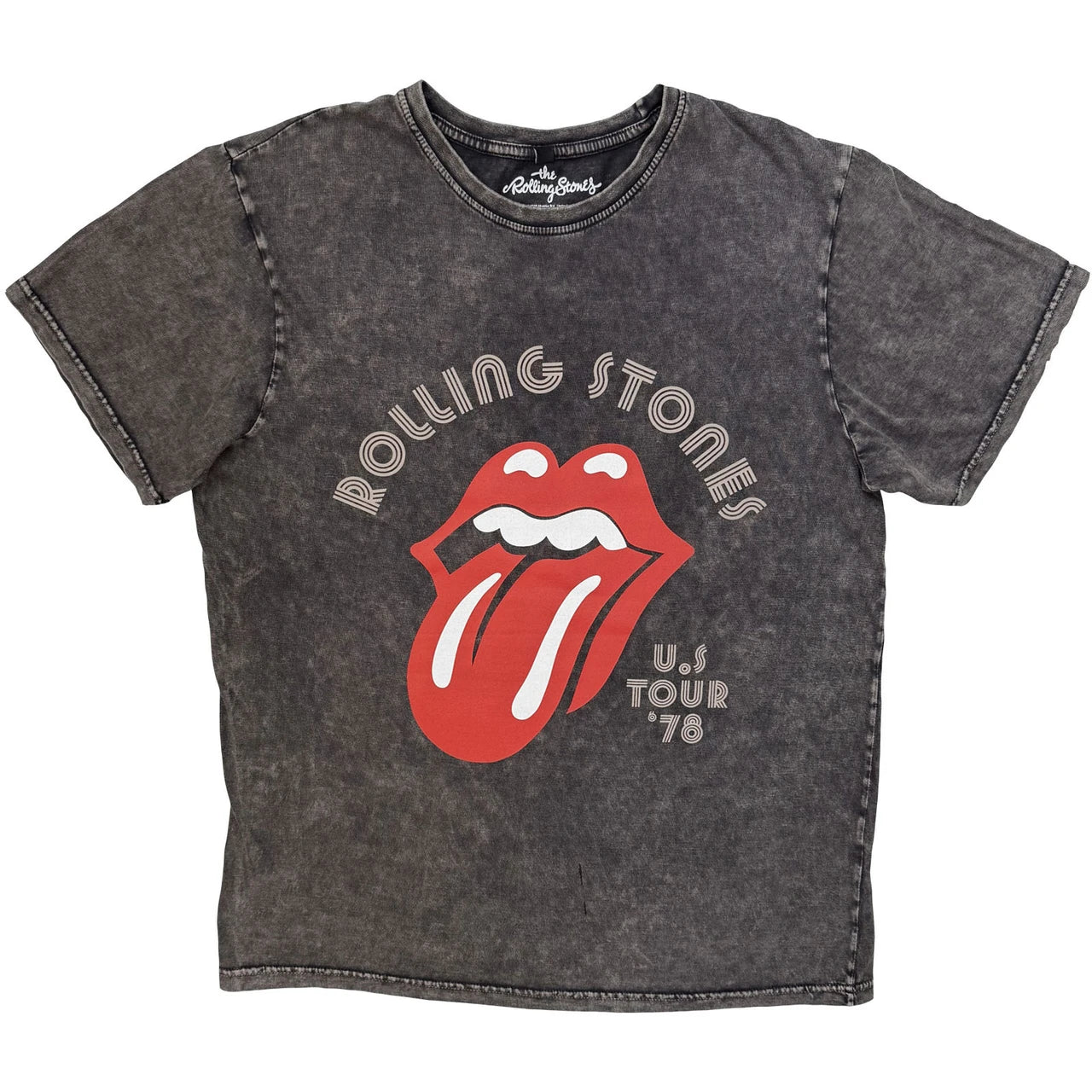 THE ROLLING STONES Stone Wash T-Shirt, US Tour &