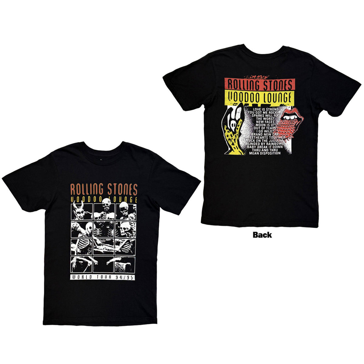 THE ROLLING STONES Attractive T-Shirt, Voodoo Lounge World Tour