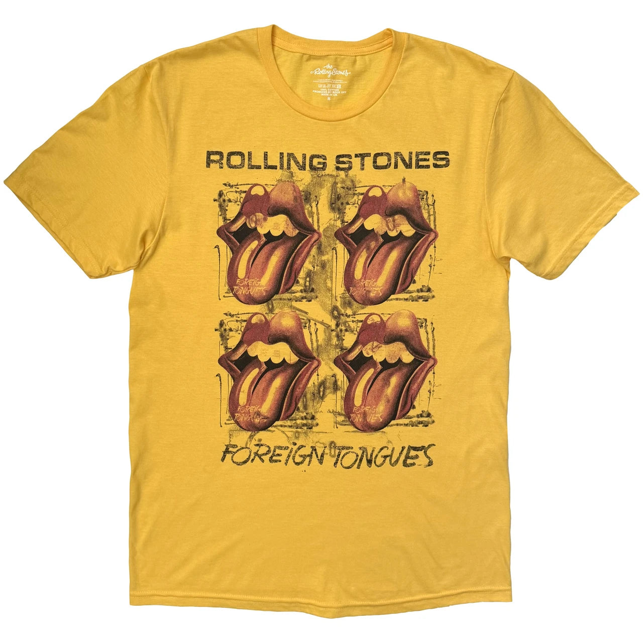THE ROLLING STONES Attractive T-Shirt, Four Tongues
