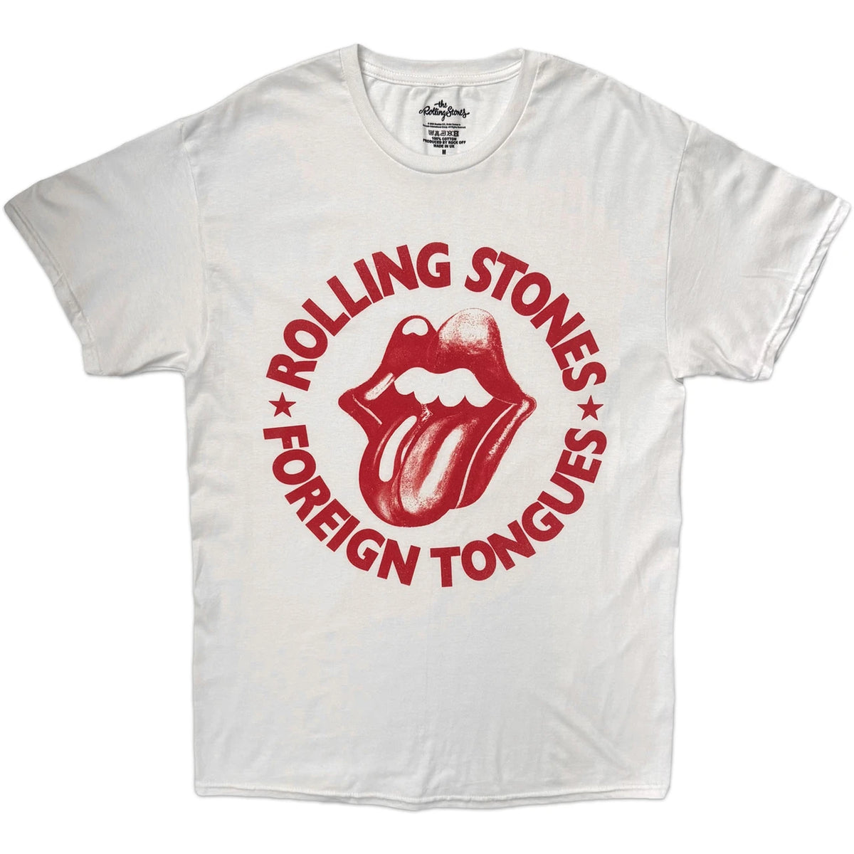 THE ROLLING STONES Attractive T-Shirt, Foreign Tongues Circle
