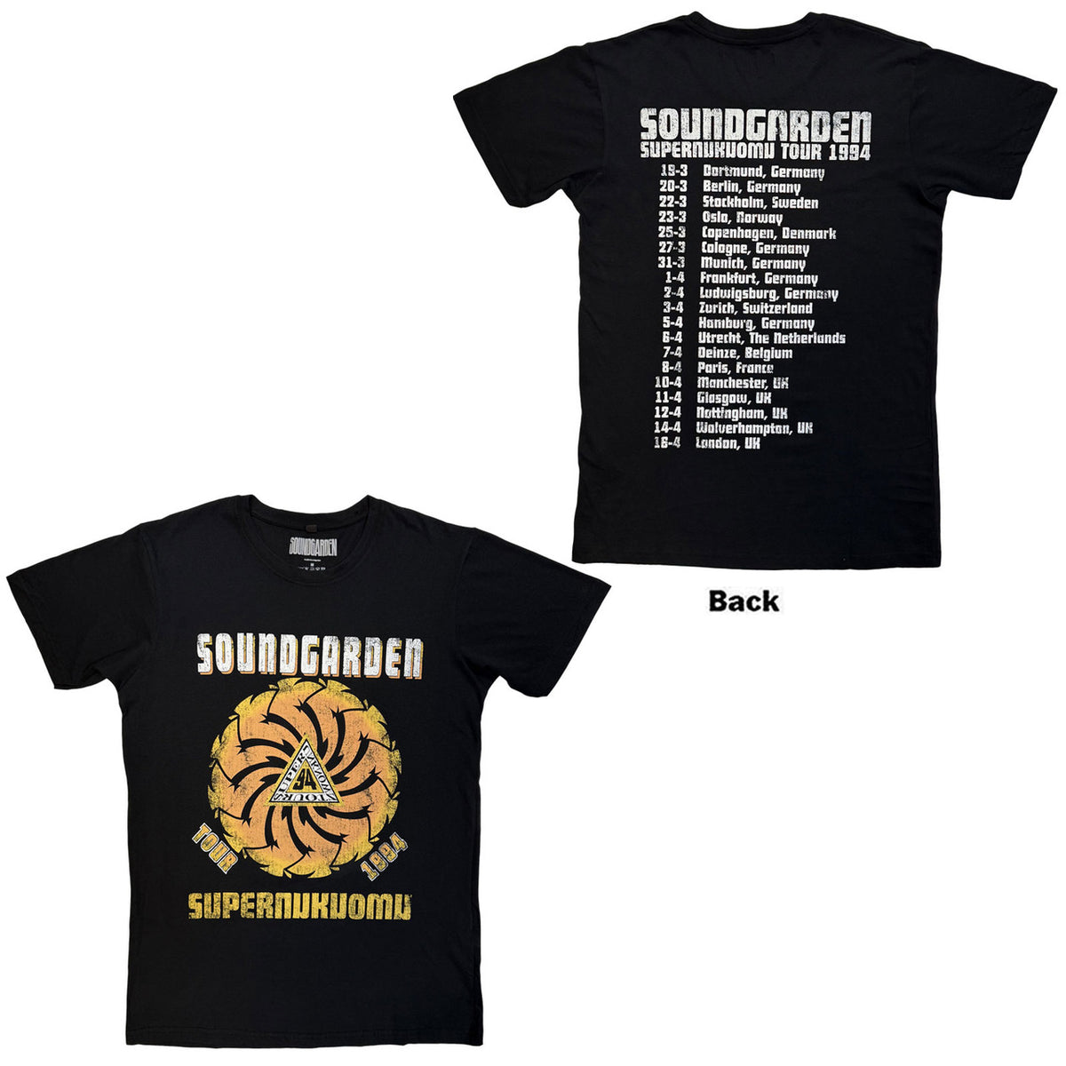 SOUNDGARDEN Carbon T-Shirt, Superunknown Tour &