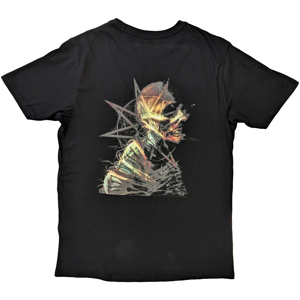 SLIPKNOT Attractive T-Shirt, Skeleton & Pentagram