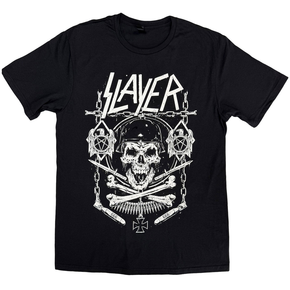 SLAYER Attractive T-Shirt, Skull & Bones Revised
