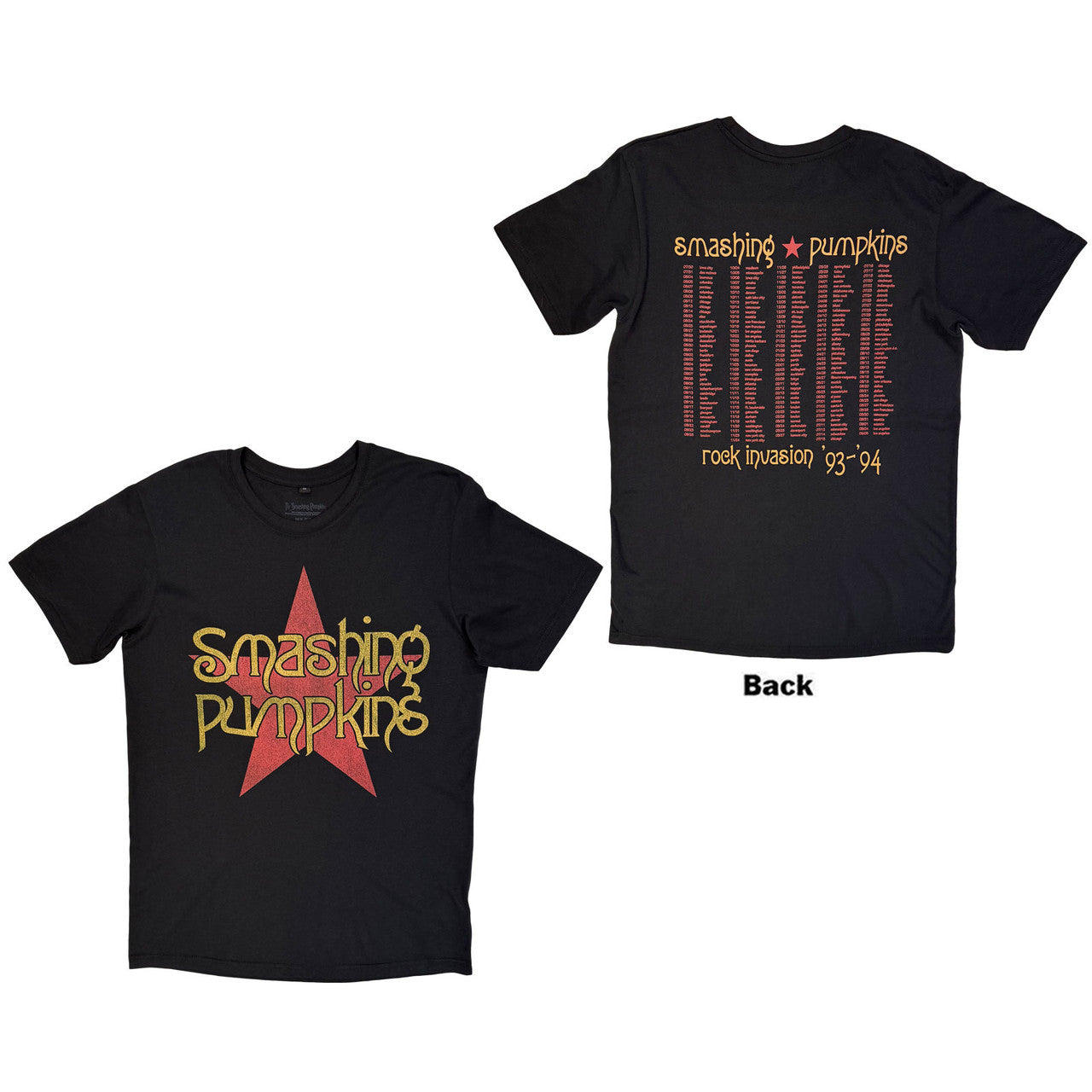 THE SMASHING PUMPKINS Carbon T-Shirt, Rock Invasion – Authentic