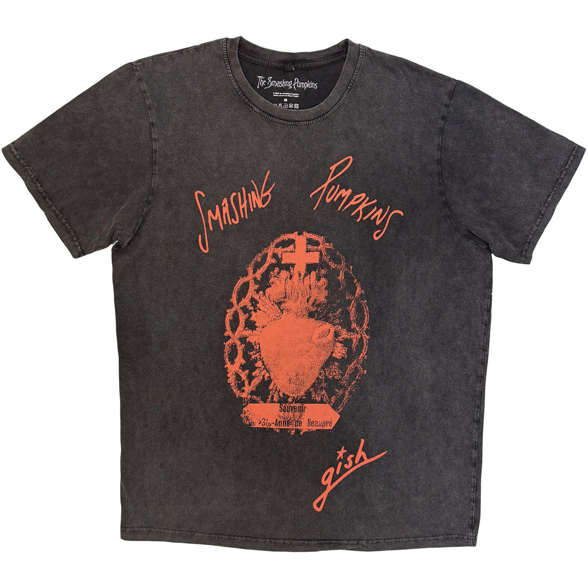THE SMASHING PUMPKINS Stone Wash T-Shirt, Sacred Heart
