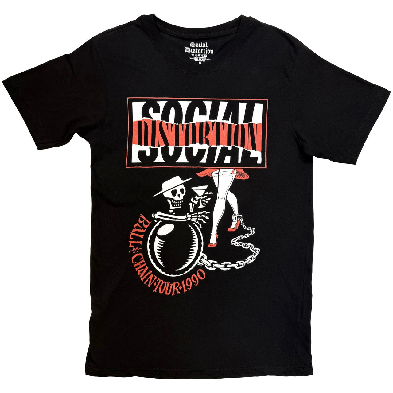 SOCIAL DISTORTION Attractive T-Shirt, Ball and Chain