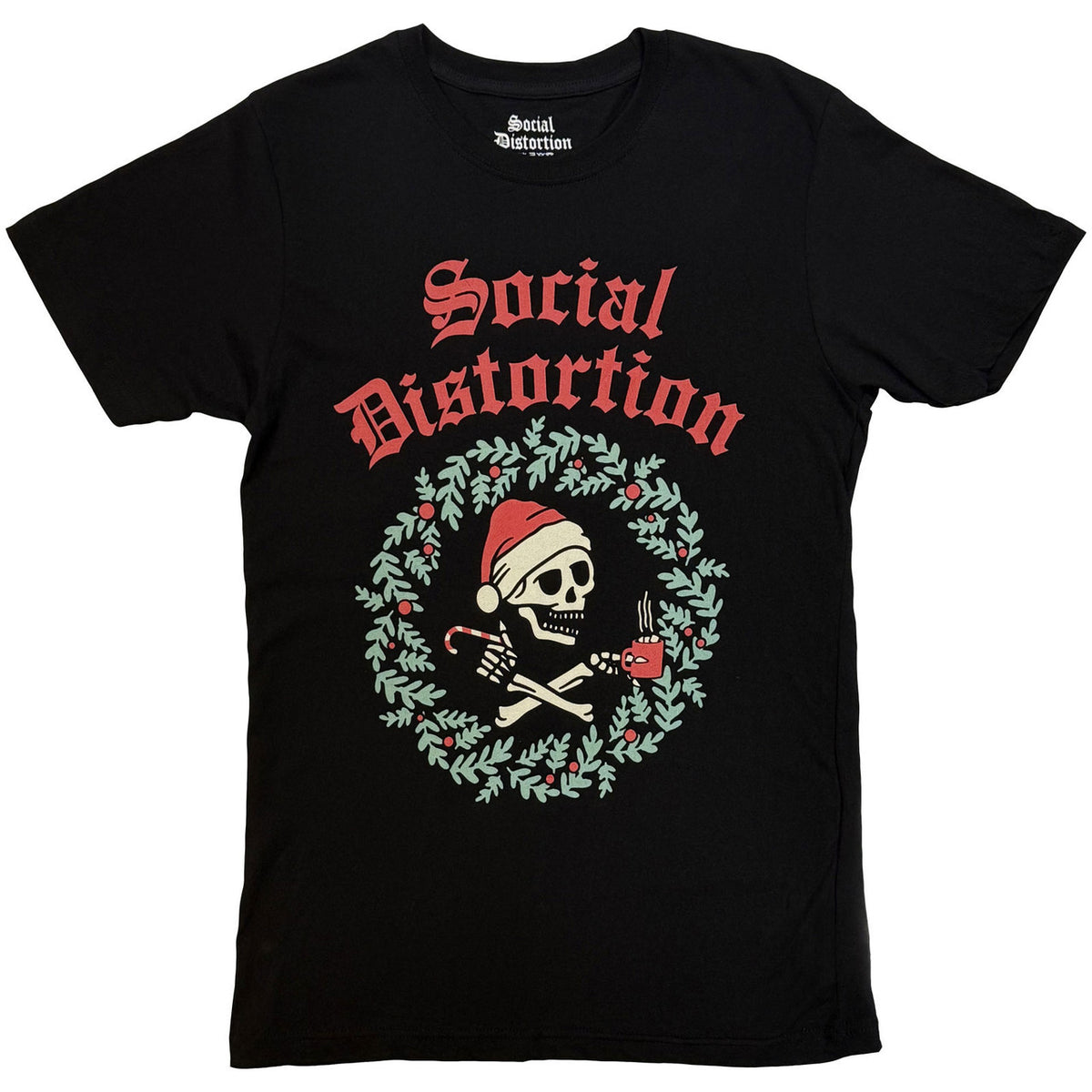 SOCIAL DISTORTION Attractive T-Shirt, Wreath