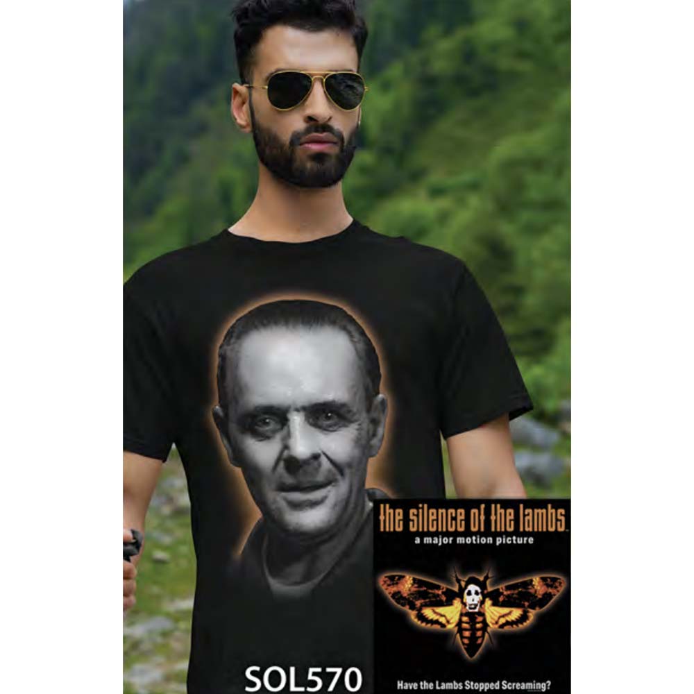 SILENCE OF THE LAMBS Terrific T-Shirt, HANNIBAL FACE