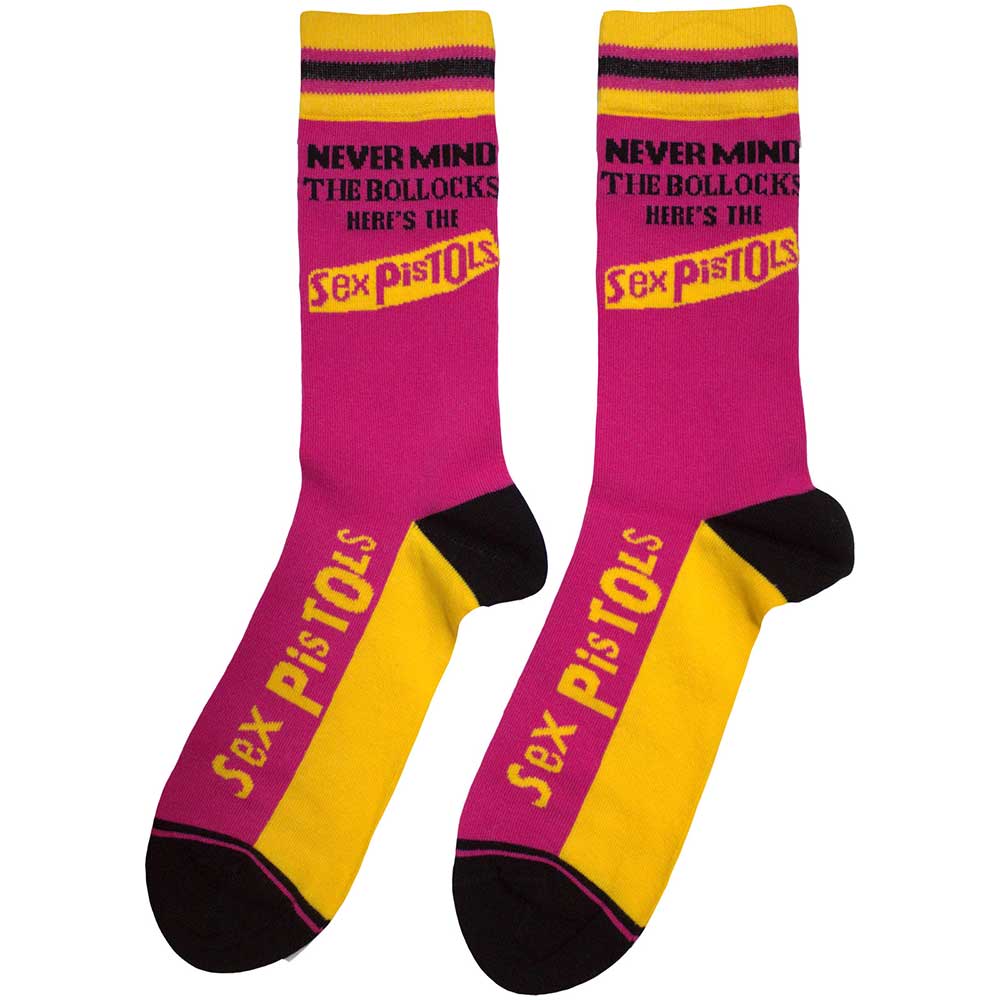 THE SEX PISTOLS Unisex Ankle Socks, Never Mind The Bollocks Stripes