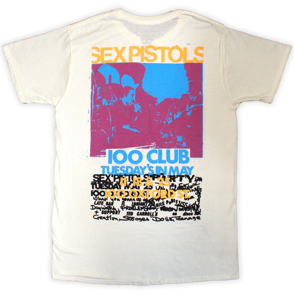 THE SEX PISTOLS Attractive T-Shirt, 100 Club