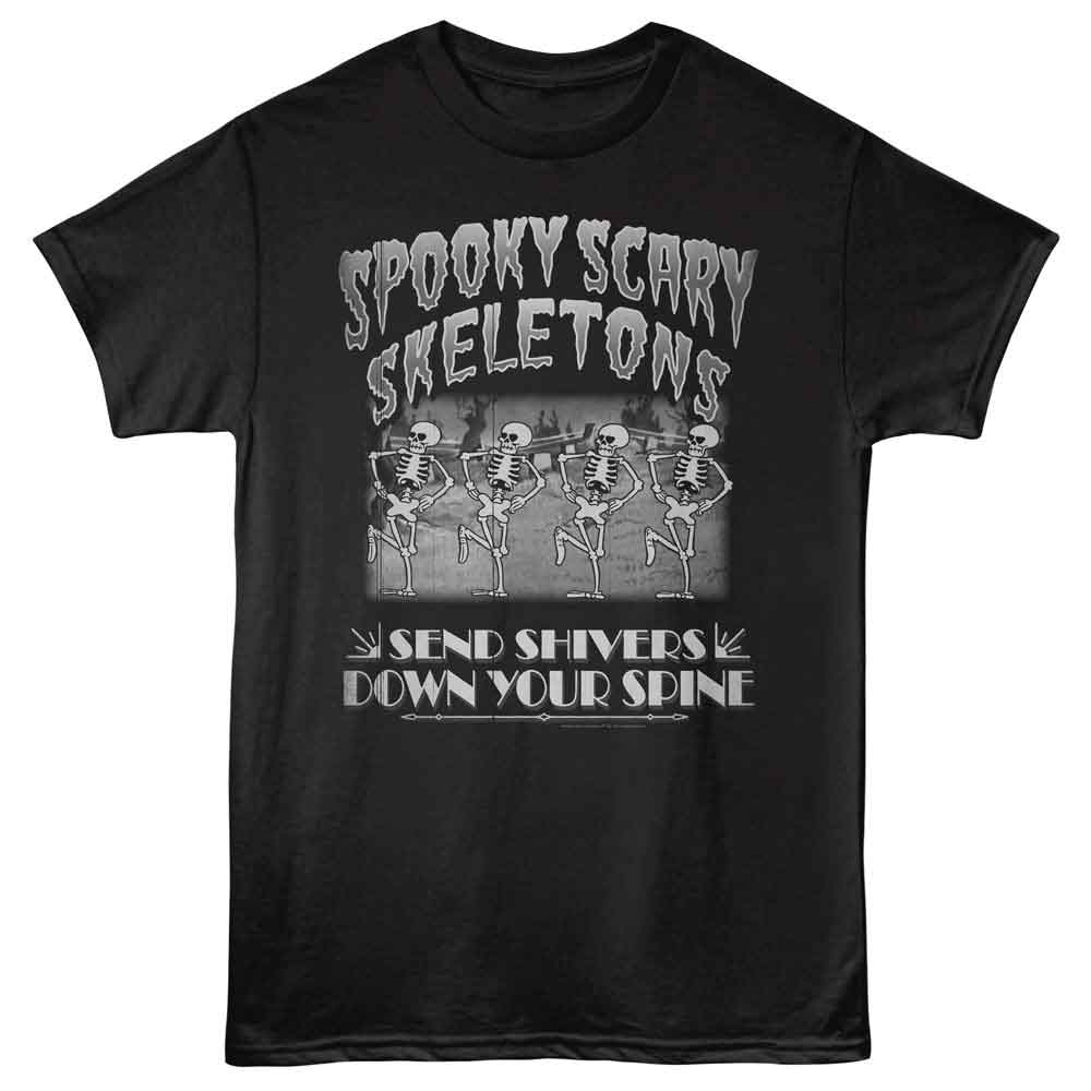SPOOKY SCARY SKELETONS Eye-Catching T-Shirt, FILM QUARTET