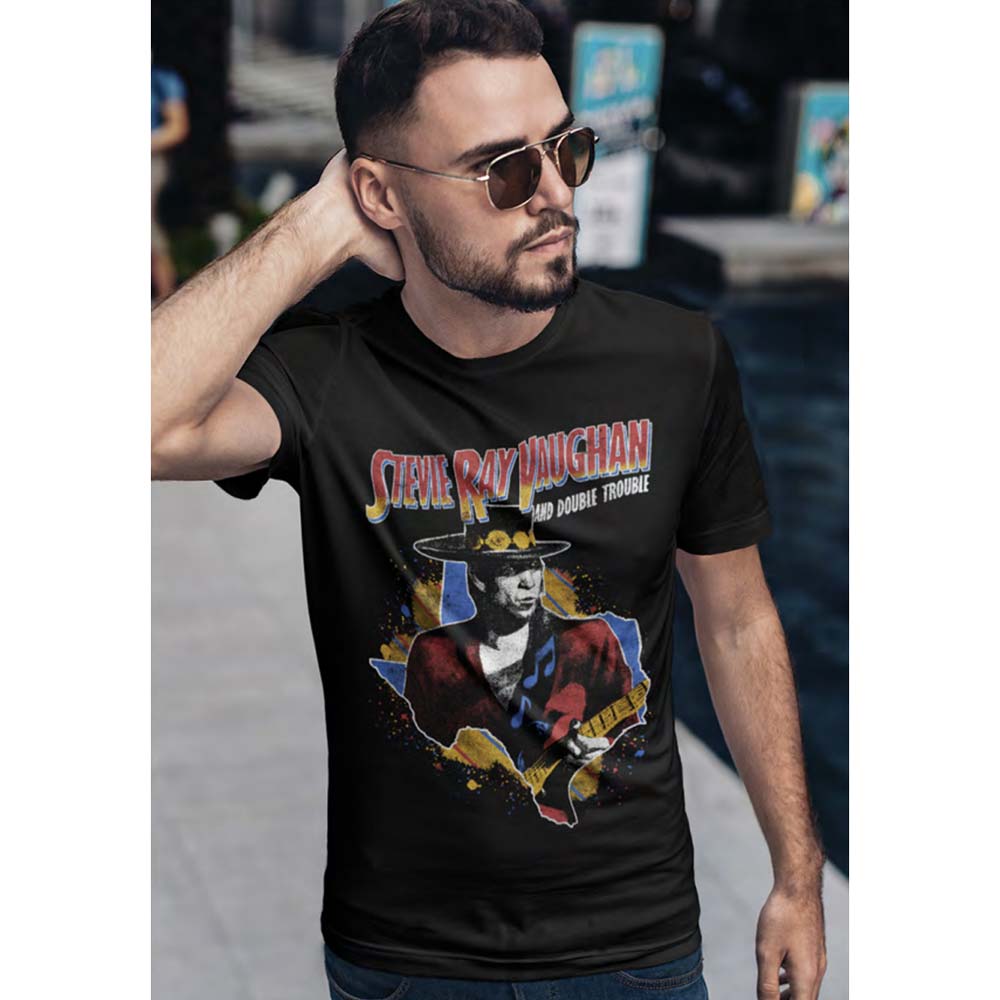 STEVIE RAY VAUGHAN Eye-Catching T-Shirt, Texas
