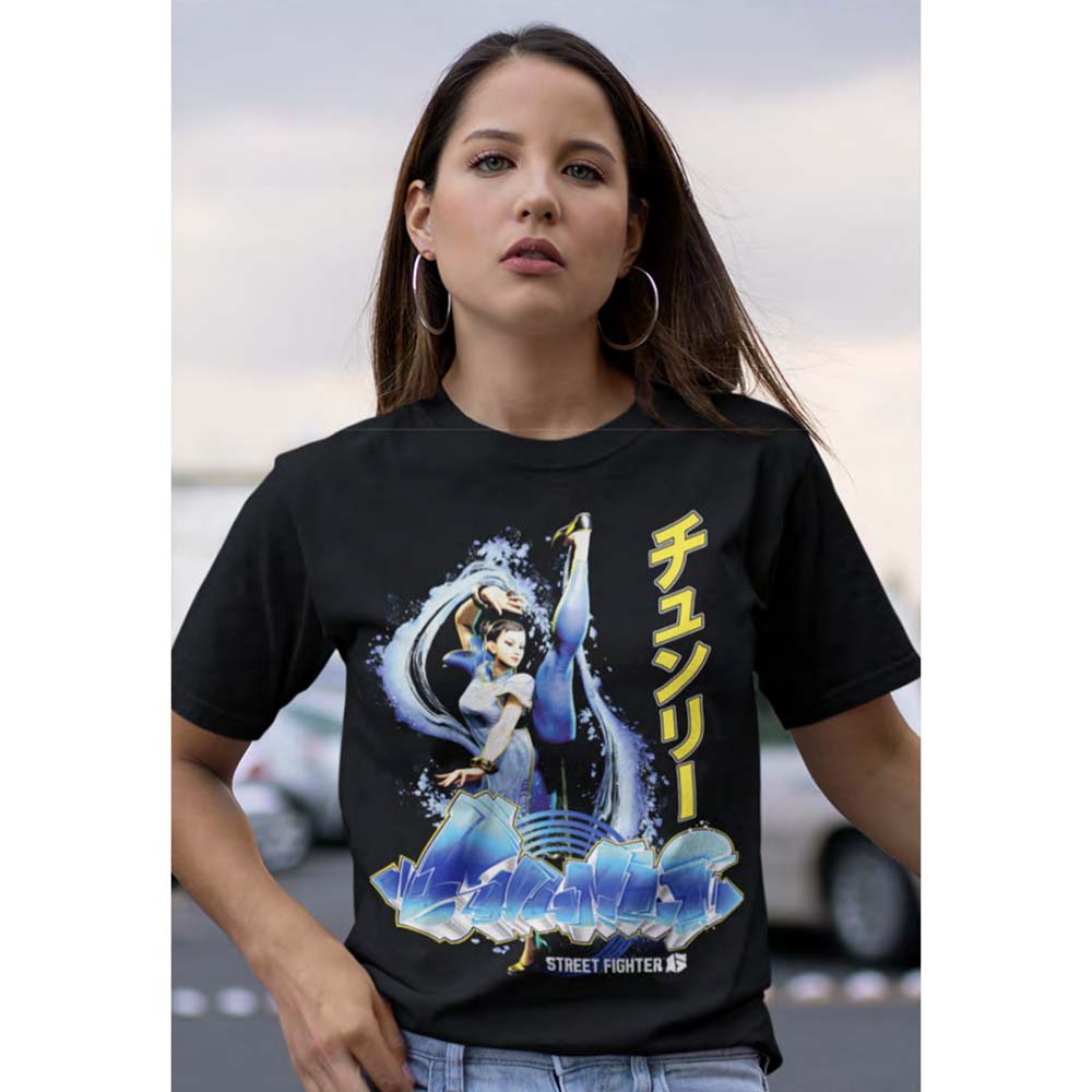 STREET FIGHTER Brave T-Shirt, Chun Li Graffiti