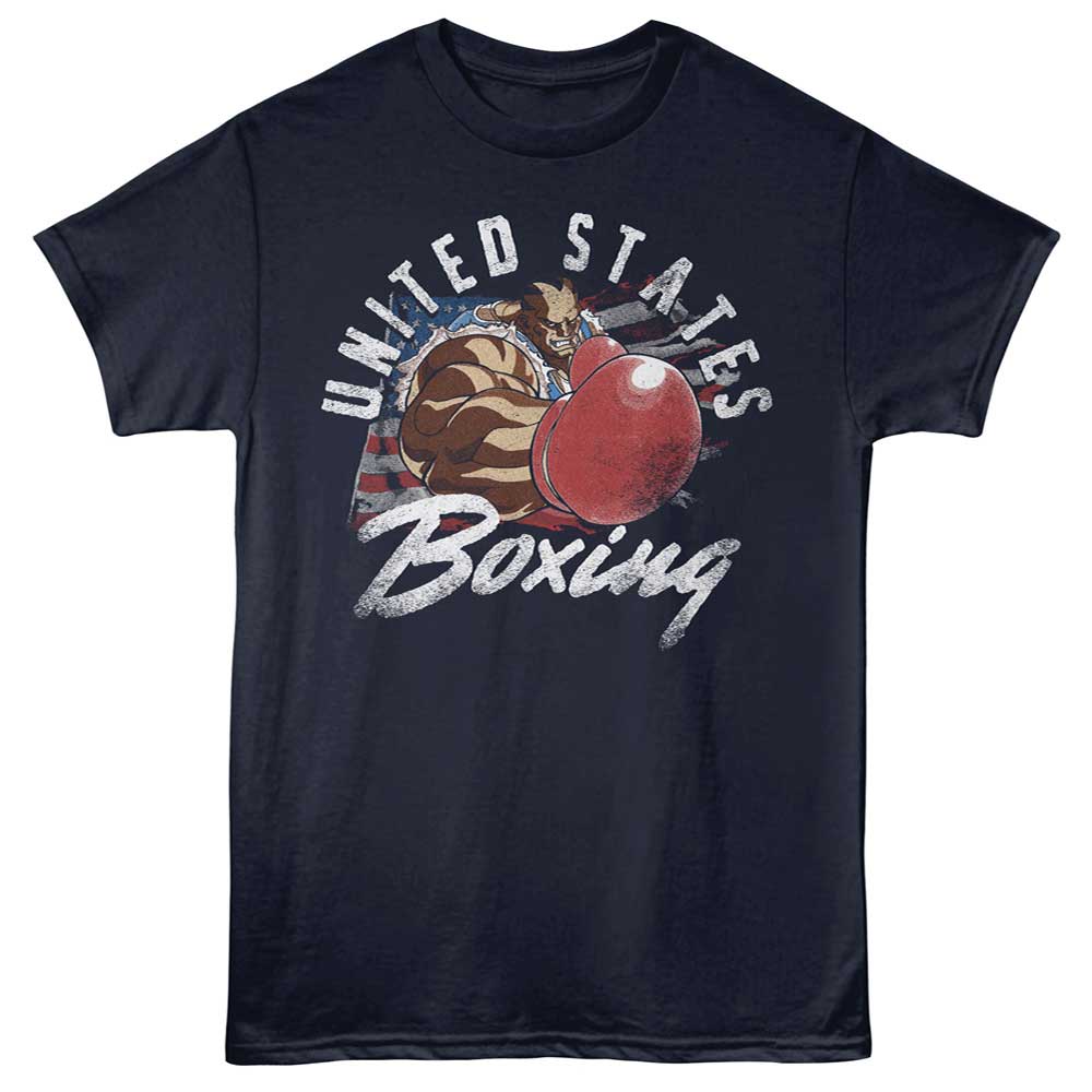 STREET FIGHTER Eye-Catching T-Shirt, US BOXING