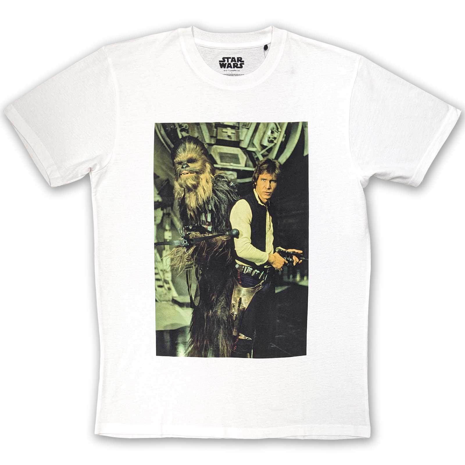 STAR WARS Attractive T-shirt, Chewbacca & Han Stare