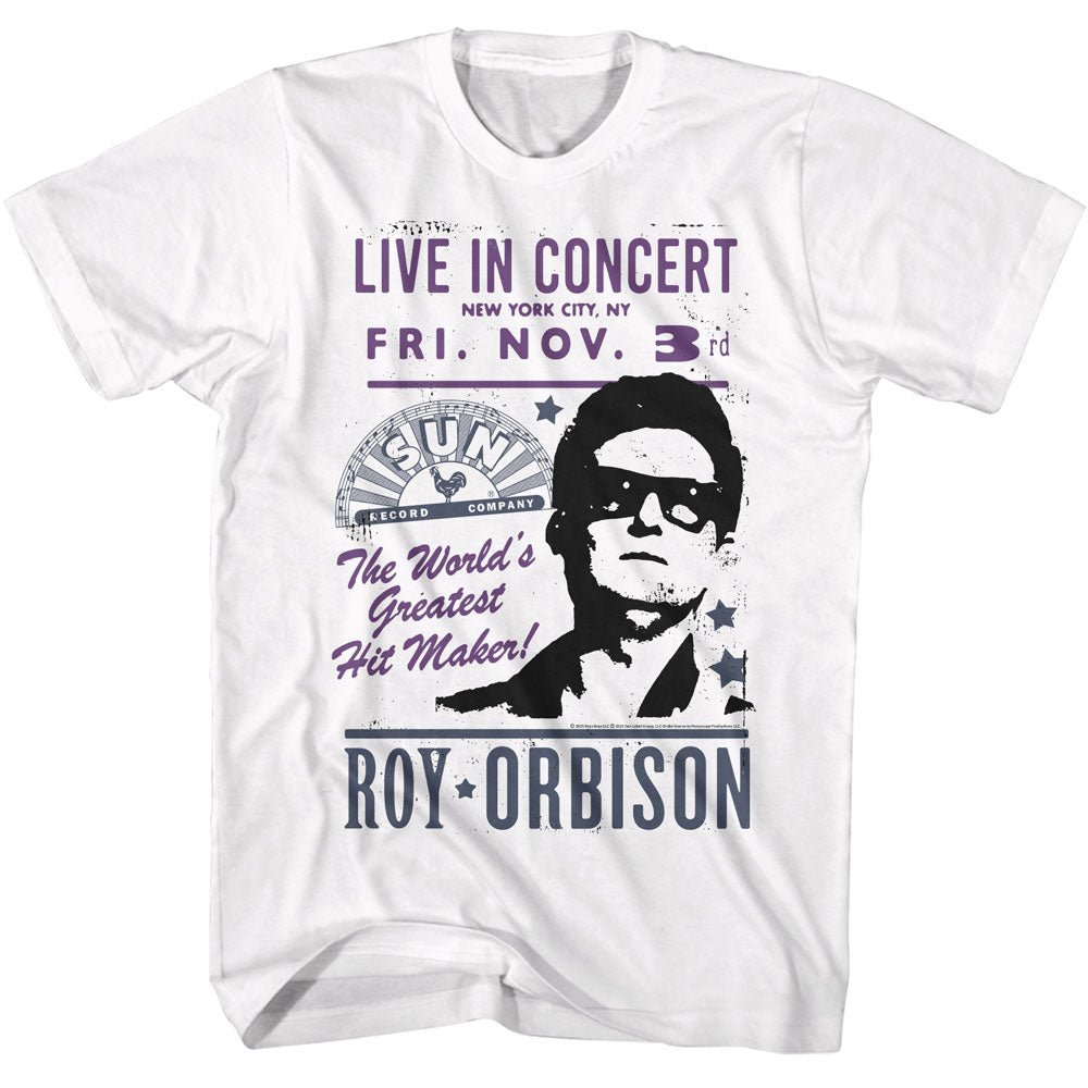 ROY ORBISON Eye-Catching T-Shirt, Sun Records Live