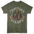 Green t-shirt with Tuskegee Airmen graphic on a white background