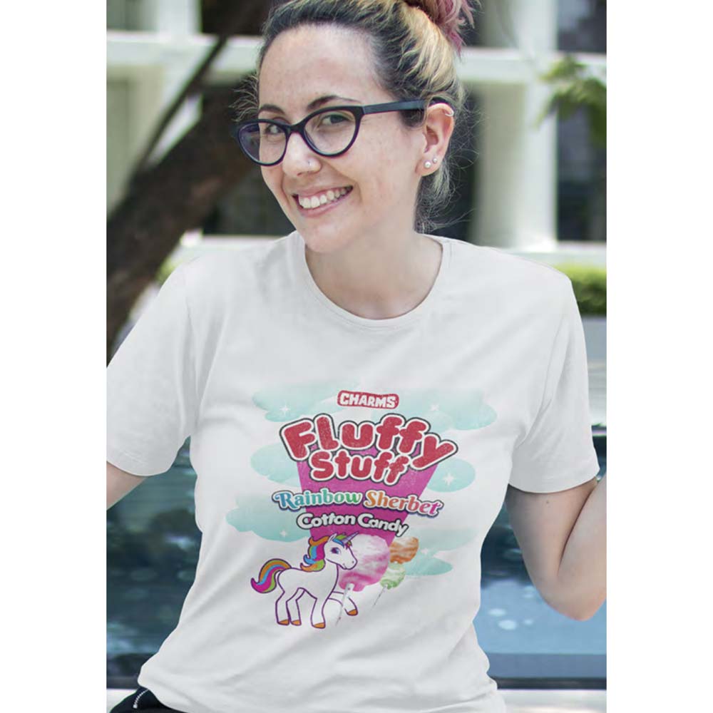 TOOTSIE ROLL Eye-Catching T-Shirt, TOOTSIE ROLL FLUFFY STUFF RAINBOW SHERBERT