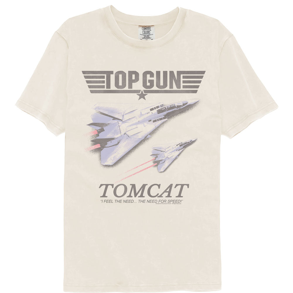 TOP GUN Garment Dye TOMCAT Front T-Shirt