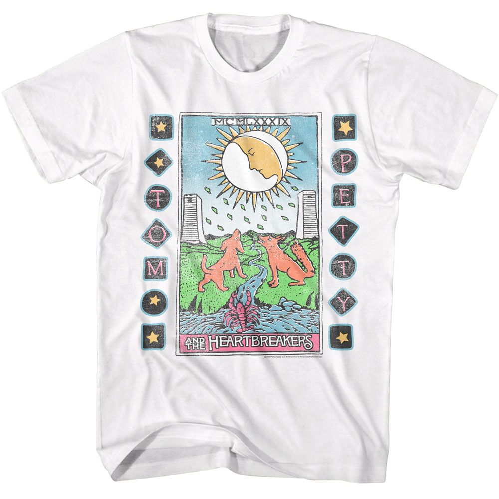 TOM PETTY & THE HEARTBREAKERS Eye-Catching T-Shirt, Tarot Card
