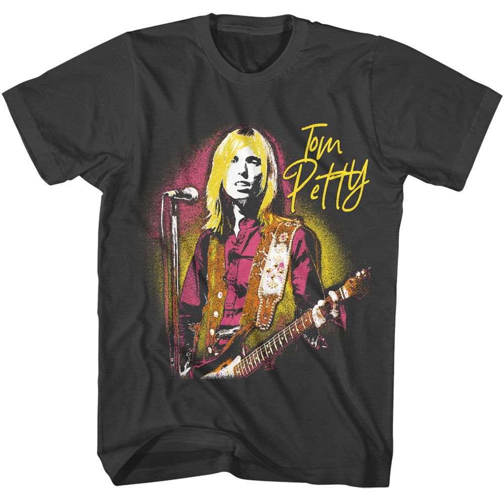 TOM PETTY & THE HEARTBREAKERS Eye-Catching T-Shirt, At The Mic