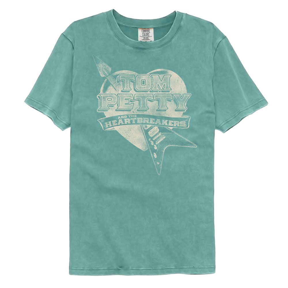 TOM PETTY & THE HEARTBREAKERS Garment Dye T-Shirt, Guitar