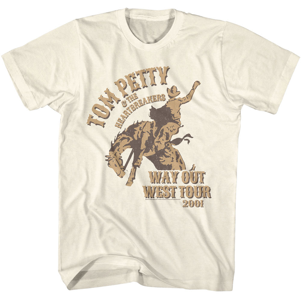 TOM PETTY & THE HEARTBREAKERS Eye-Catching T-Shirt, WoW Tour 2001