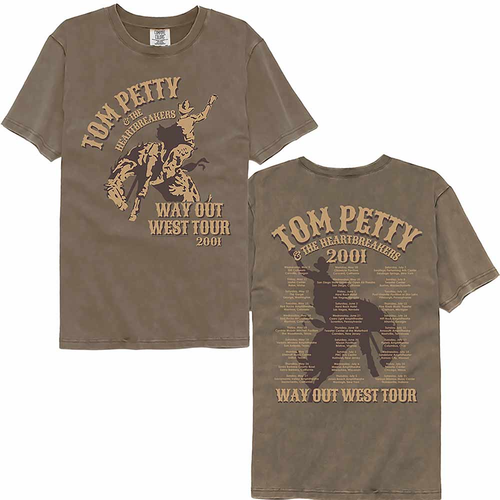 Tom Petty & The Heartbreakers Way Out West Tour Garment Dye T-Shirt
