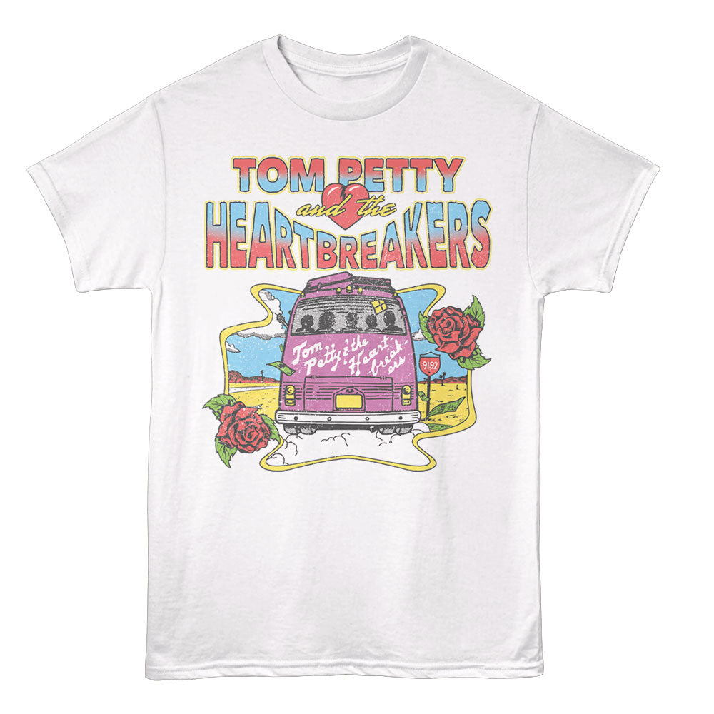 TOM PETTY & THE HEARTBREAKERS Eye-Catching T-Shirt, WIDE OPEN TRACKLIST