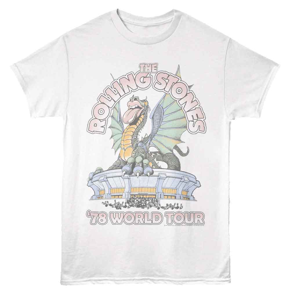 THE ROLLING STONES Eye-Catching T-Shirt, DRAGON 78 TOUR