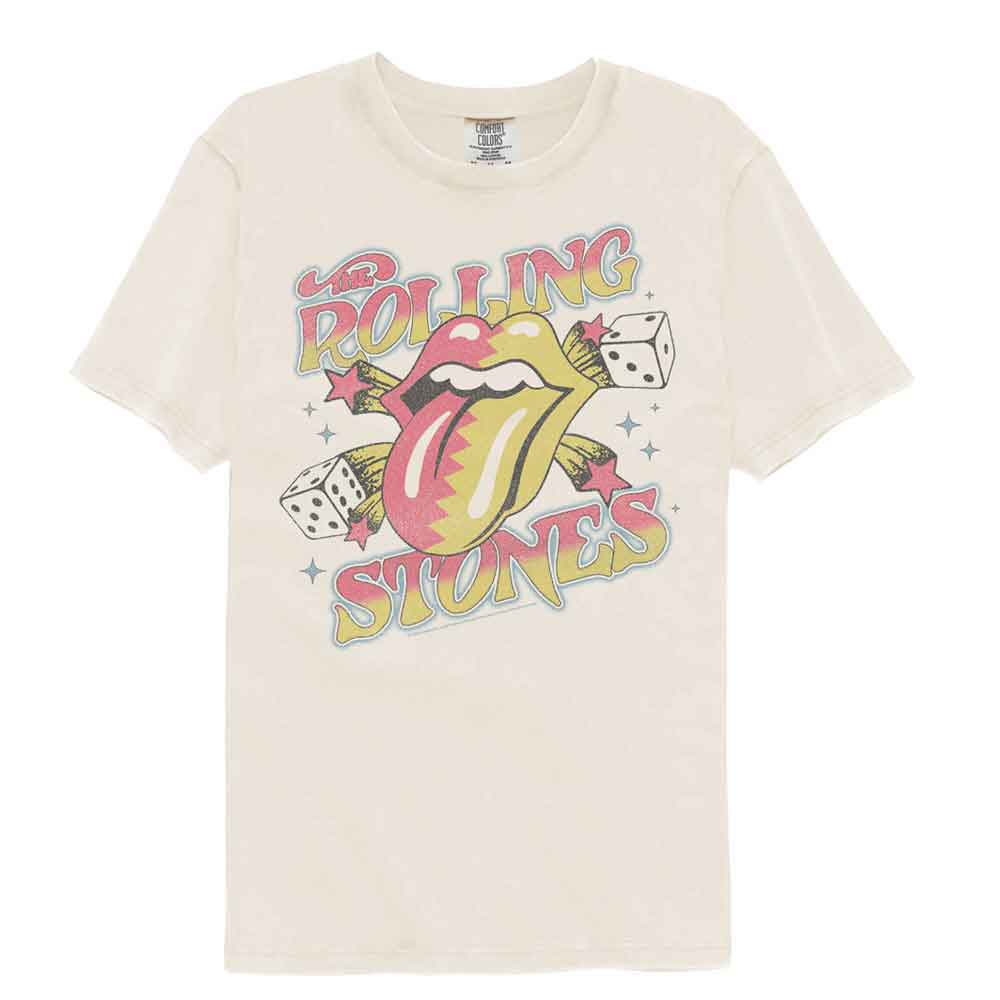 THE ROLLING STONES Garment Dye T-Shirt, DICE AND STARS