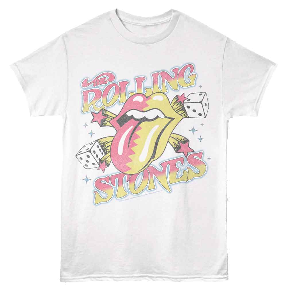 THE ROLLING STONES Eye-Catching T-Shirt, DICE AND STARS