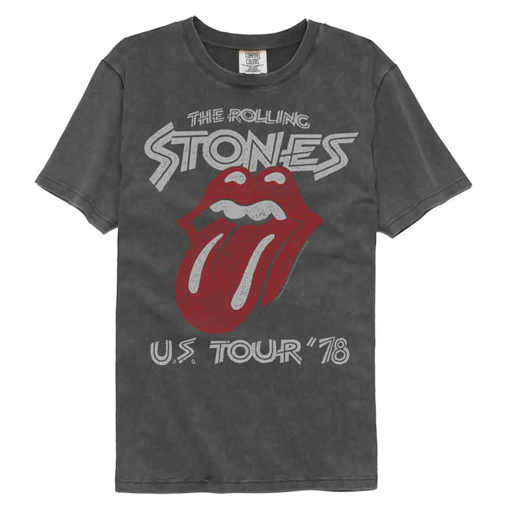 THE ROLLING STONES Garment Dye T-Shirt, US TOUR 78