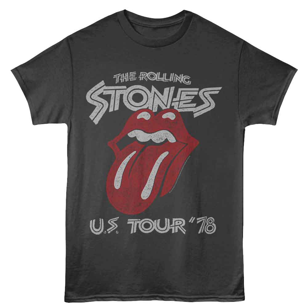 THE ROLLING STONES Eye-Catching T-Shirt, US TOUR 78