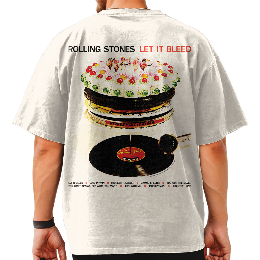 THE ROLLING STONES Oversized T-Shirt, LET IT BLEED 69 – Authentic