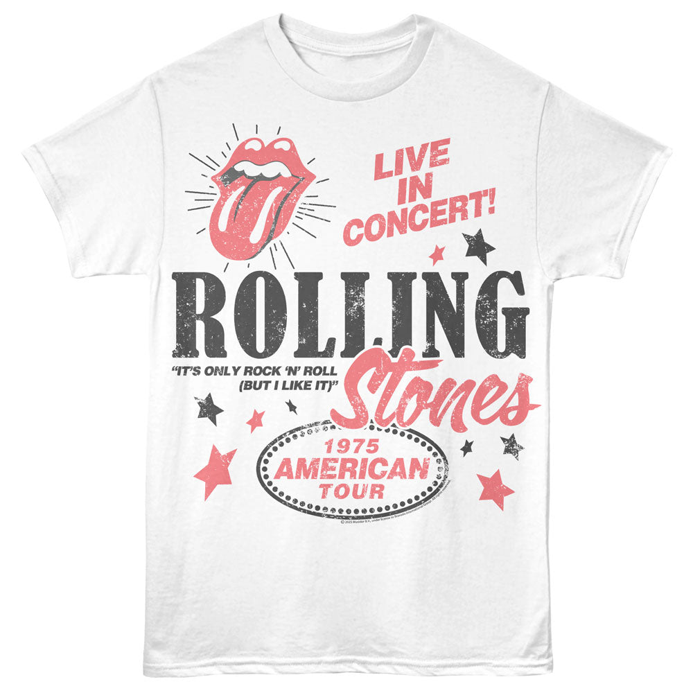 THE ROLLING STONES Eye-Catching T-Shirt, 1975 AMERICAN TOUR