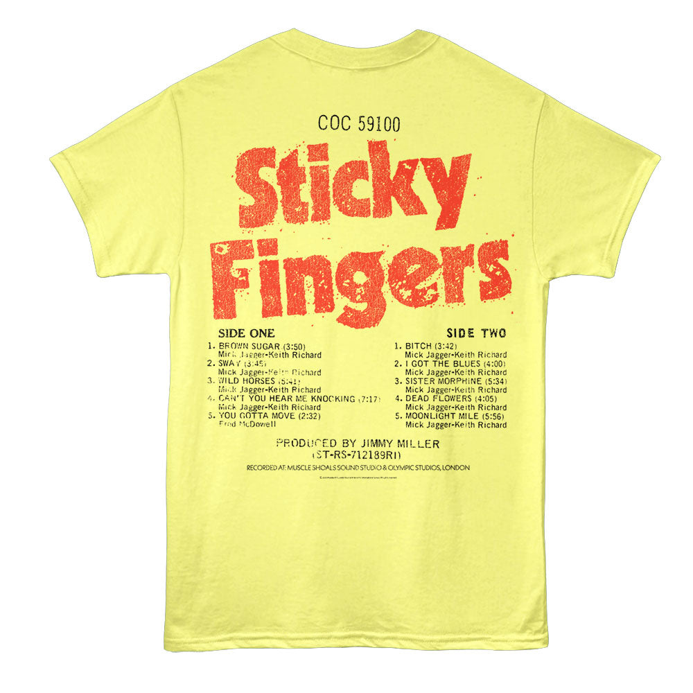 THE ROLLING STONES Eye-Catching T-Shirt, STICKY FINGERS ZIP