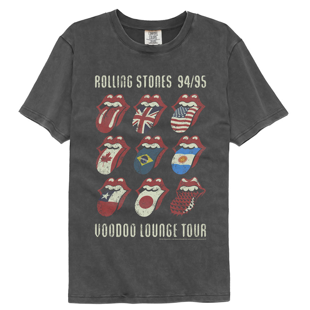 THE ROLLING STONES Garment Dye T-Shirt, VOODOO TONGUES