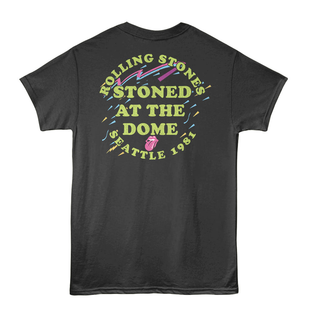 THE ROLLING STONES Eye-Catching T-Shirt, STONED AT DOME