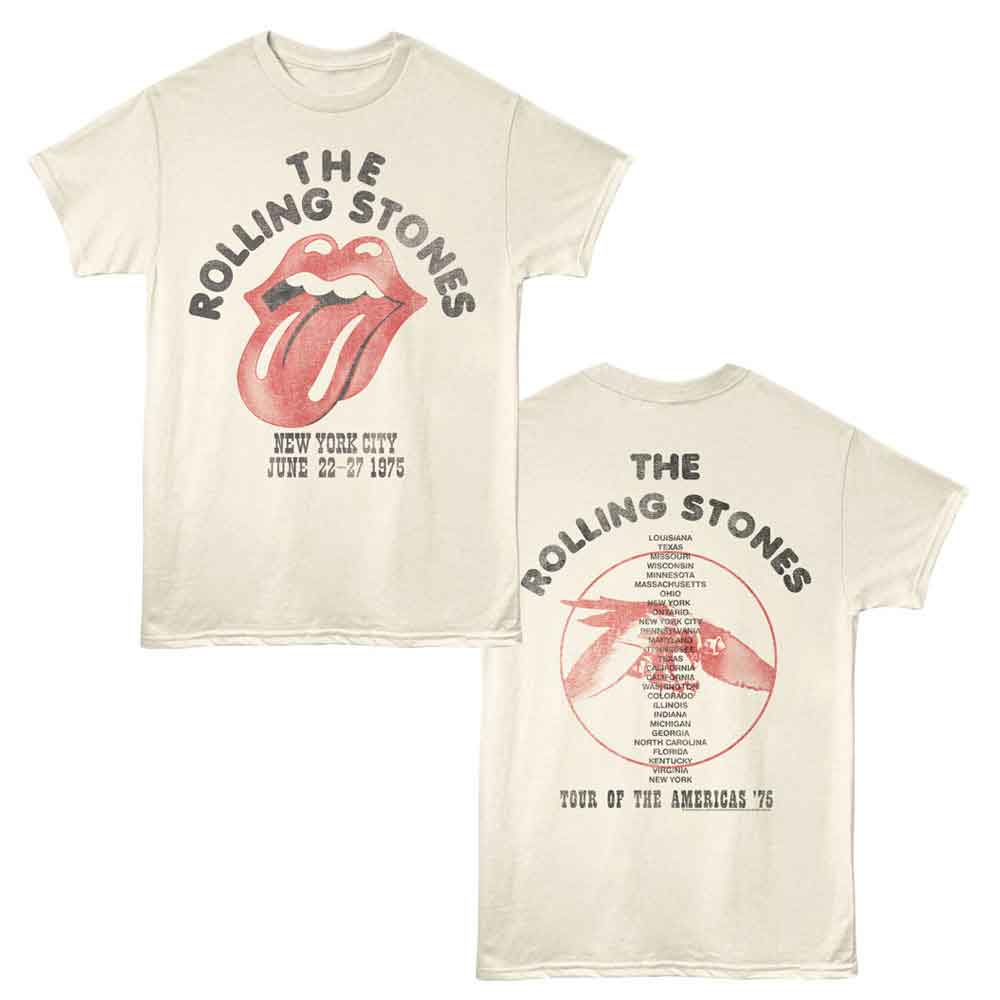 THE ROLLING STONES Eye-Catching T-Shirt, NYC 1975