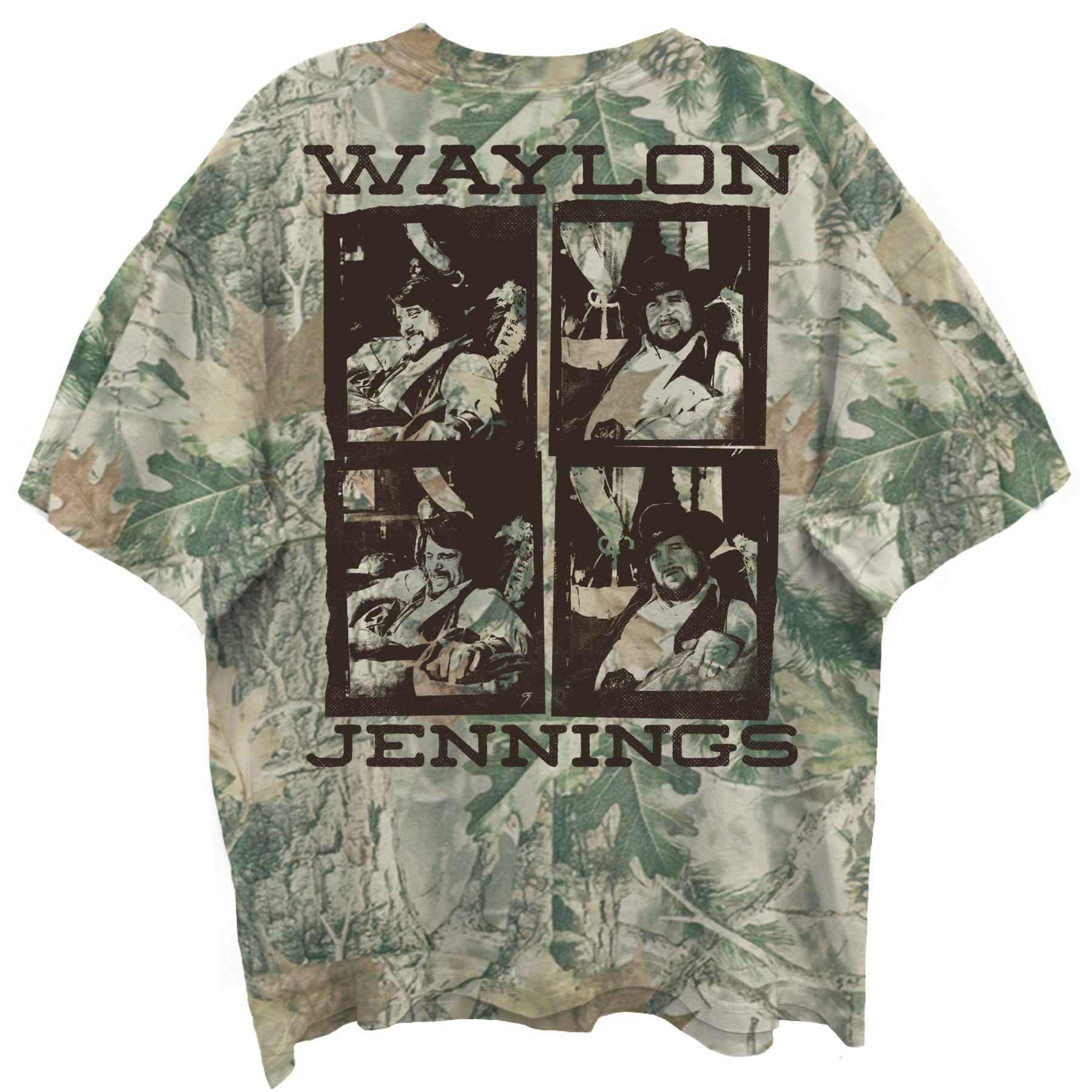 WALYON JENNINGS Oversized T-Shirt, LOGO SQUARES