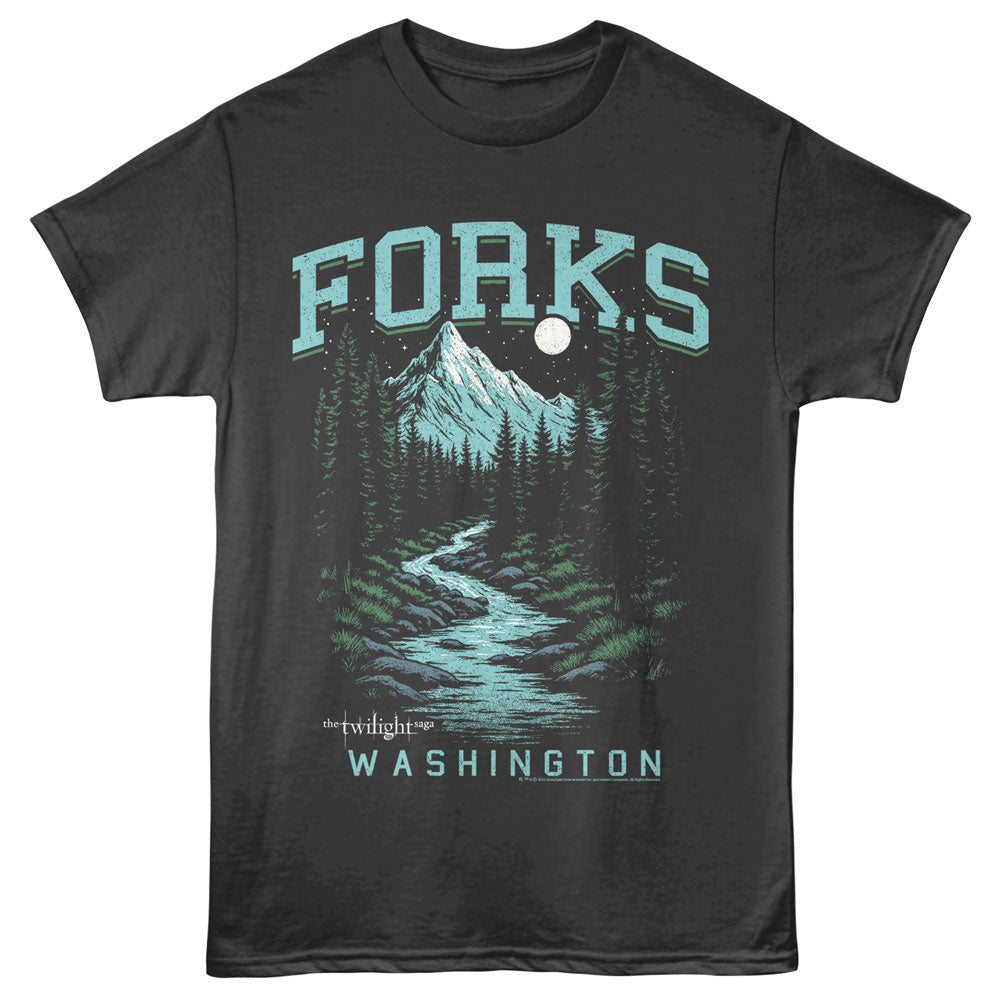 TWILIGHT Eye-Catching T-Shirt, FORKS WA