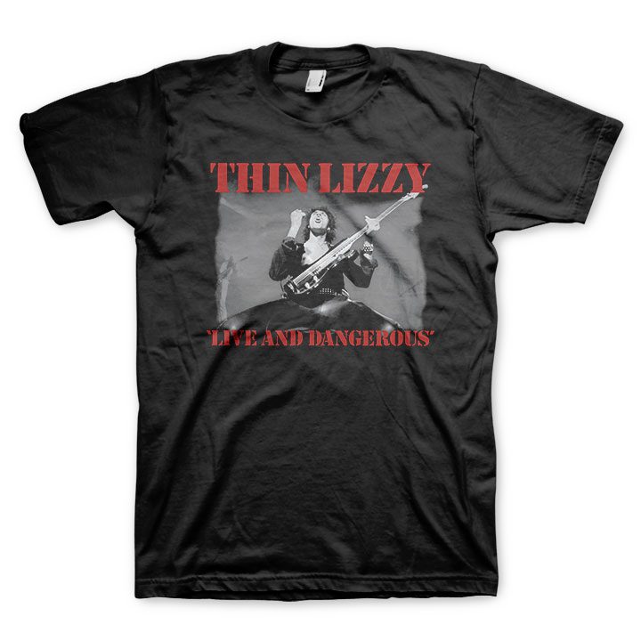 THIN LIZZY Powerful T-Shirt, Live & Dangerous