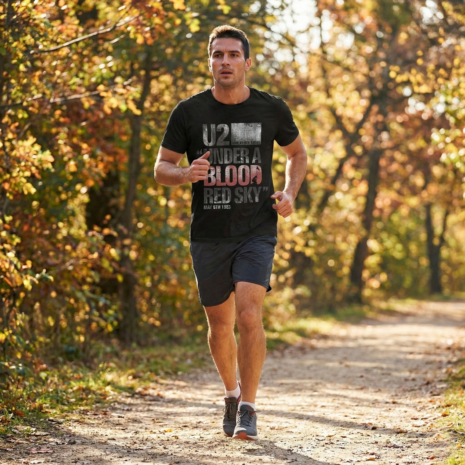 U2 Carbon T-Shirt, Blood Red Sky Live