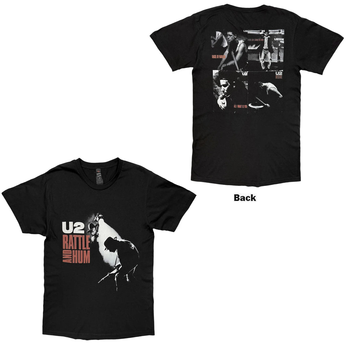 U2 Attractive T-Shirt, Rattle And Hum